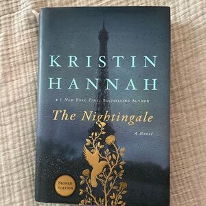 SIGNED COPY of The Nightingale by Kristin Hannah. HARDCOVER BOOK
